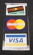 credit card logos for Mastercard, Visa, and Discover