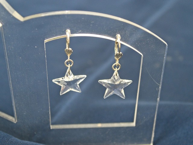 image of sterling silver and crystal earrings